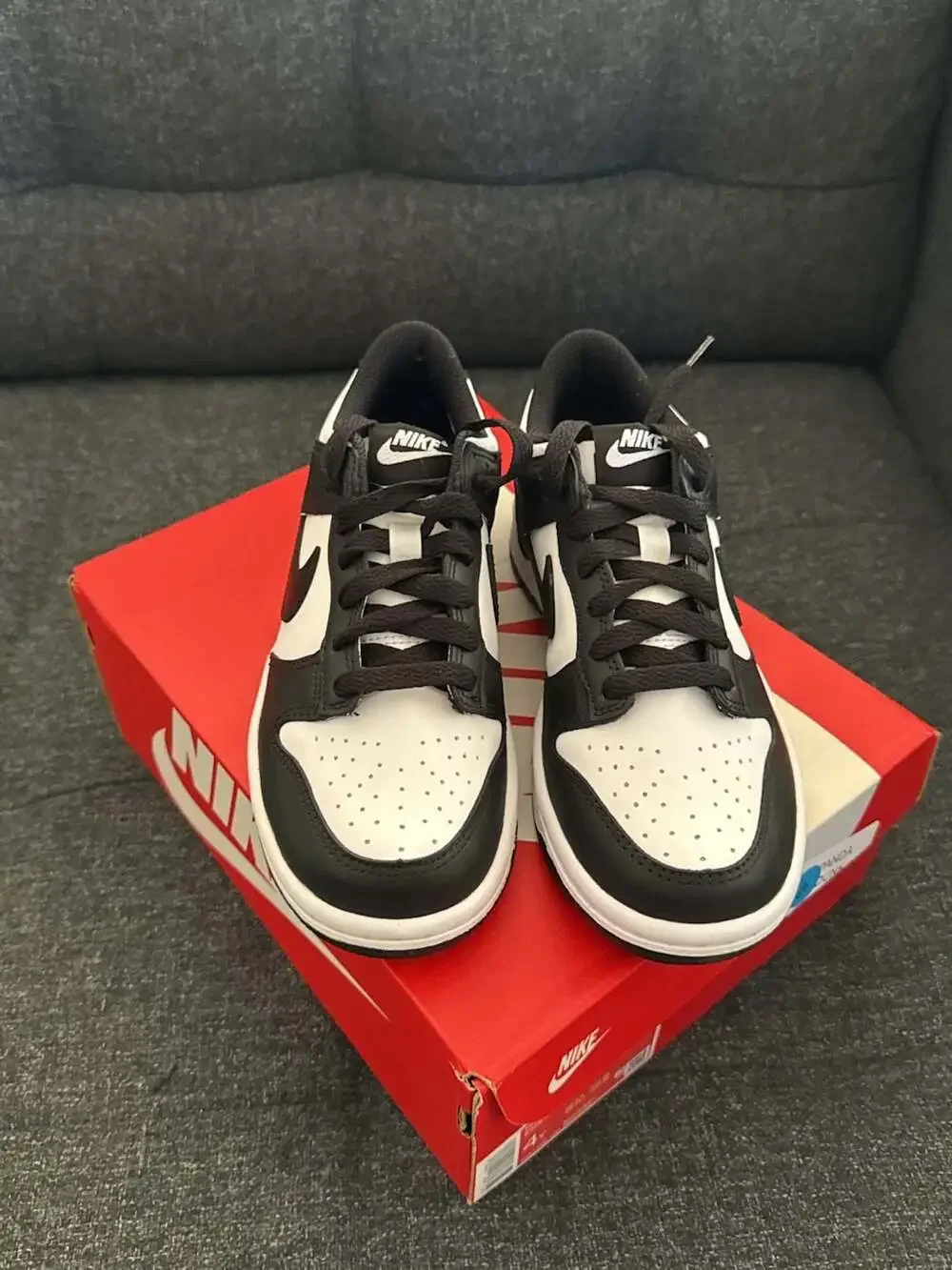 Nike Dunk Low Retro GS Panda Black White CW1590 100 Size 4Y